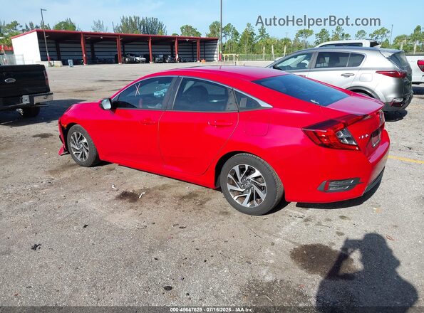 2HGFC2F73GH545781 2016 HONDA CIVIC Red Հետևի ձախ