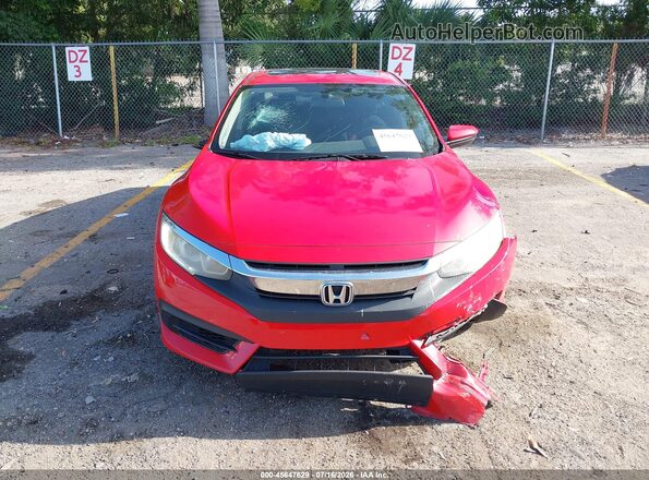 2HGFC2F73GH545781 2016 HONDA CIVIC Red Սարքավորումների վահանակի տեսք