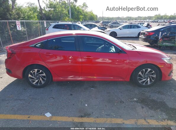 2HGFC2F73GH545781 2016 HONDA CIVIC Red Սալոնի հետևի տեսք