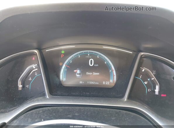 2HGFC2F73HH527573 2017 HONDA CIVIC Black Հետևի նստատեղերի տեսք
