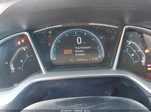 2HGFC2F73HH542204 2017 HONDA CIVIC Белый Вид задних сидений