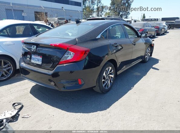 2HGFC2F73HH563487 2017 HONDA CIVIC Черный Задняя правая четверть