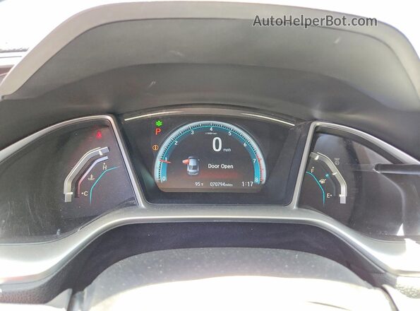 2HGFC2F73JH500458 2018 HONDA CIVIC Black Սարքավորումների վահանակի տեսք