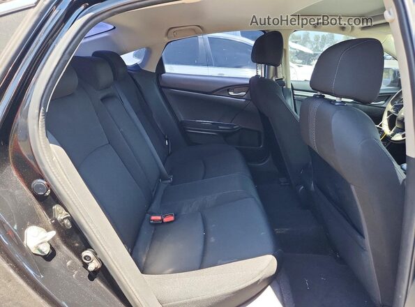 2HGFC2F73JH500458 2018 HONDA CIVIC Black Հետևի նստատեղերի տեսք