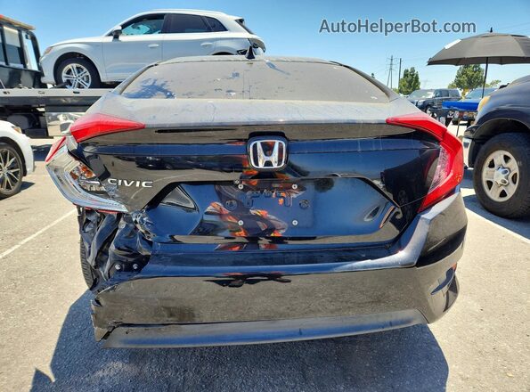 2HGFC2F73JH500458 2018 HONDA CIVIC Black Հետևի տեսք