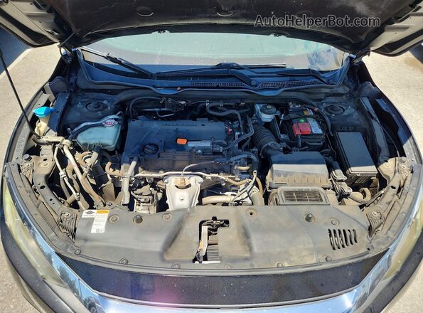 2HGFC2F73JH500458 2018 HONDA CIVIC Black Սալոնի հետևի տեսք