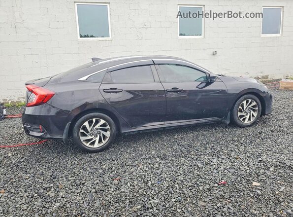 2HGFC2F73JH507734 2018 HONDA CIVIC Black Tył prawy