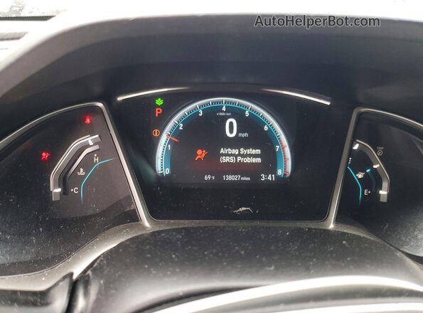2HGFC2F73JH507734 2018 HONDA CIVIC Black Widok zestawu wskaźników