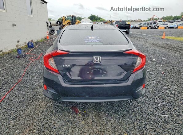 2HGFC2F73JH507734 2018 HONDA CIVIC Black Widok z tyłu