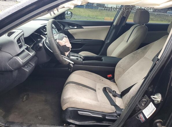 2HGFC2F73JH507734 2018 HONDA CIVIC Black Widok wnętrza z przodu