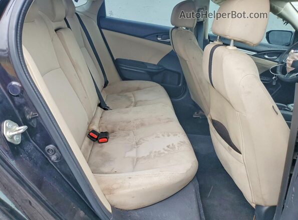 2HGFC2F73JH507734 2018 HONDA CIVIC Black Widok tylnych siedzeń