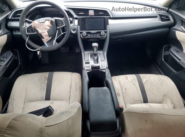 2HGFC2F73JH507734 2018 HONDA CIVIC Black Widok deski rozdzielczej