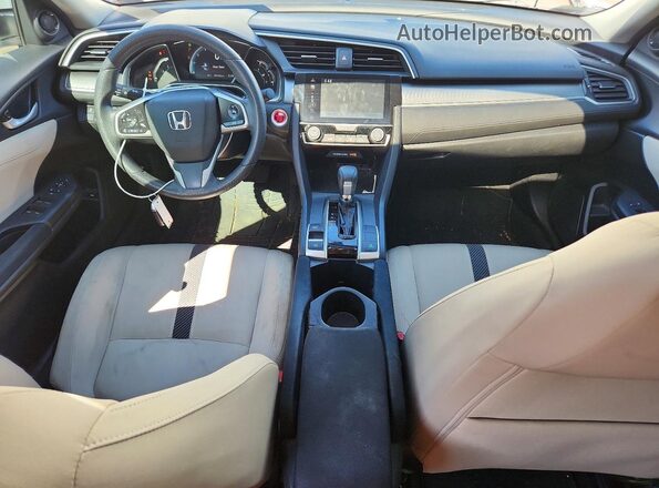 2HGFC2F73JH573331 2018 HONDA CIVIC White Вид панелі приладів