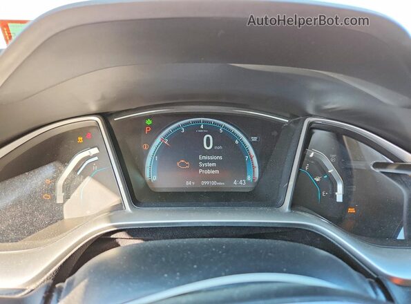 2HGFC2F73JH573331 2018 HONDA CIVIC White Вид щитка приладів