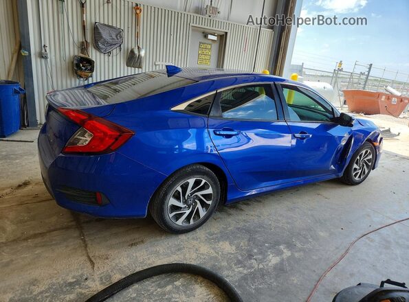 2HGFC2F73JH609521 2018 HONDA CIVIC Blue Задня права чверть