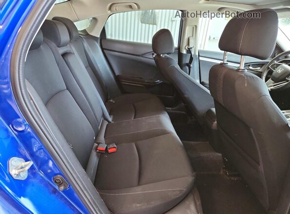 2HGFC2F73JH609521 2018 HONDA CIVIC Blue Вид задніх сидінь