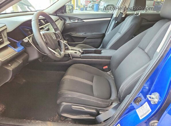 2HGFC2F73JH609521 2018 HONDA CIVIC Blue Вид салону спереду