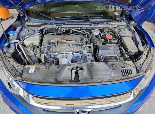 2HGFC2F73JH609521 2018 HONDA CIVIC Blue Вид задньої частини салону