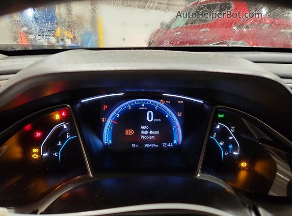 2HGFC2F73KH029008 2019 HONDA CIVIC Black Սարքավորումների վահանակի տեսք