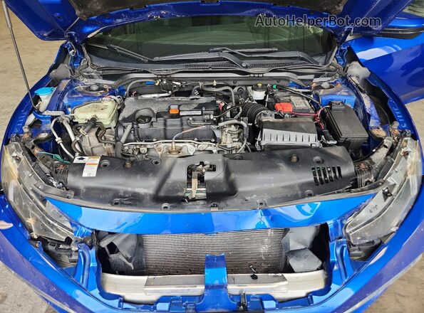 2HGFC2F73MH015130 2021 HONDA CIVIC Blue Вид задньої частини салону