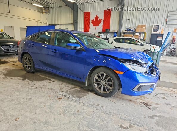 2HGFC2F73MH015130 2021 HONDA CIVIC Blue Передня права чверть