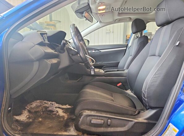 2HGFC2F73MH015130 2021 HONDA CIVIC Blue Вид салону спереду