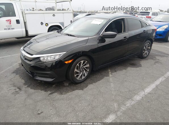 2HGFC2F74GH560709 2016 HONDA CIVIC Black Front left