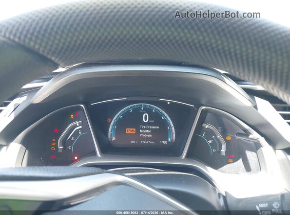 2HGFC2F74HH527128 2017 HONDA CIVIC Black Հետևի նստատեղերի տեսք