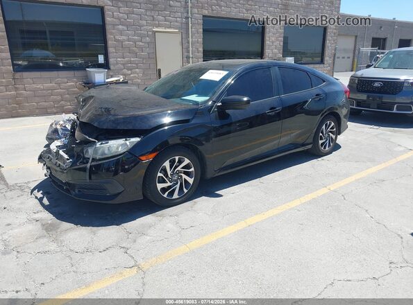 2HGFC2F74HH527128 2017 HONDA CIVIC Black Առջևի ձախ երեք քառորդ տեսարան