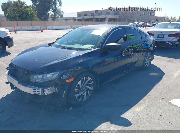 2HGFC2F74HH534337 2017 HONDA CIVIC Black Vista tres cuartos delantera izquierda