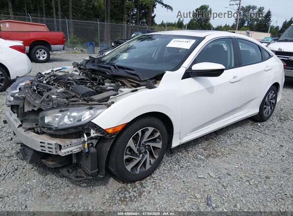 2HGFC2F74HH567452 2017 HONDA CIVIC White წინა მარცხენა ხედი სამი მეოთხედიდან