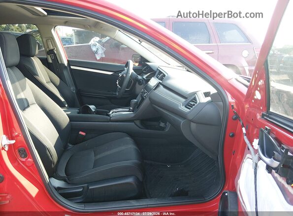 2HGFC2F74HH570044 2017 HONDA CIVIC Red Widok wnętrza z przodu
