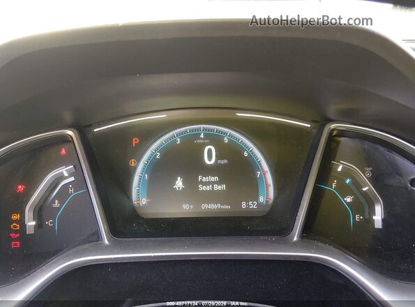 2HGFC2F74HH570044 2017 HONDA CIVIC Red Widok tylnych siedzeń