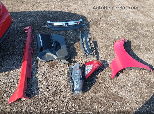 2HGFC2F74HH570044 2017 HONDA CIVIC Red Widok zestawu wskaźników