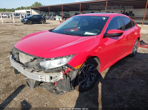 2HGFC2F74HH570044 2017 HONDA CIVIC Red Przód lewy