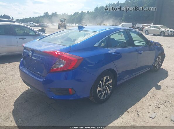 2HGFC2F74JH581731 2018 HONDA CIVIC Blue უკანა მარჯვენა