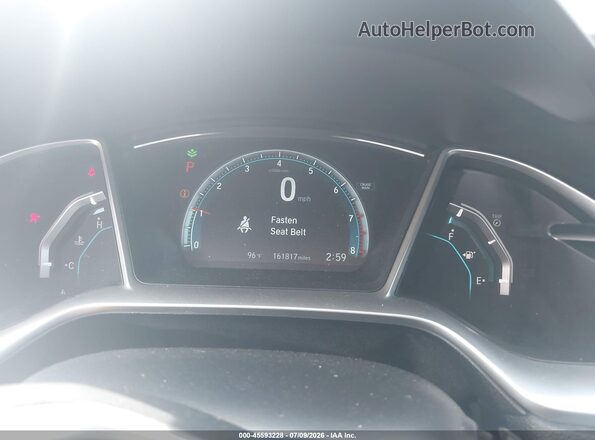 2HGFC2F74JH581731 2018 HONDA CIVIC Blue უკანა სავარძლების ხედი