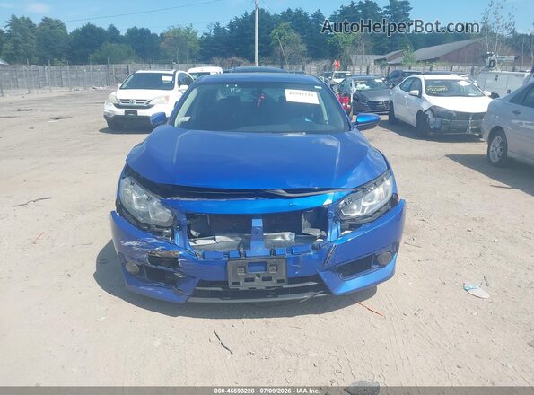 2HGFC2F74JH581731 2018 HONDA CIVIC Blue უკანა სალონის ხედი