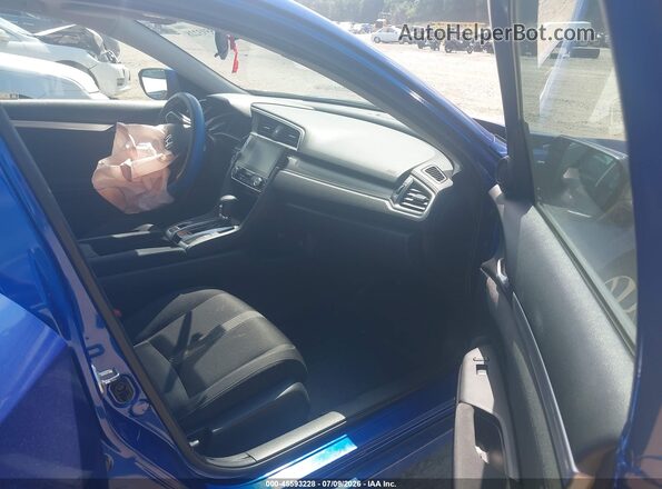 2HGFC2F74JH581731 2018 HONDA CIVIC Blue წინა სალონის ხედი