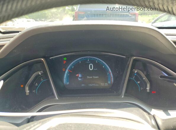 2HGFC2F75GH507209 2016 HONDA CIVIC Black Vista del cuadro de instrumentos