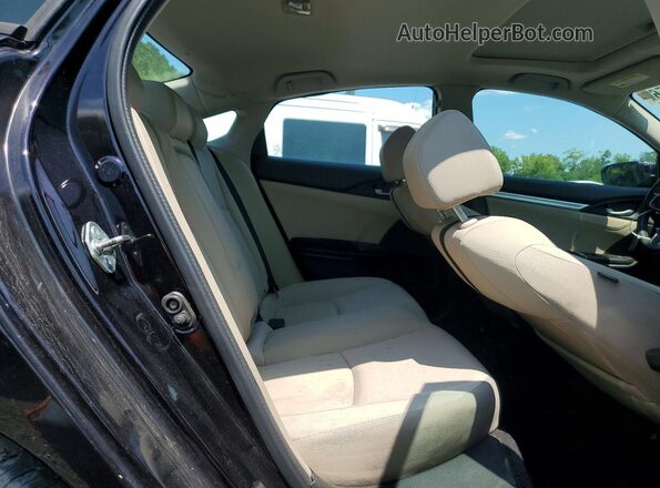 2HGFC2F75GH507209 2016 HONDA CIVIC Black Vista de los asientos traseros