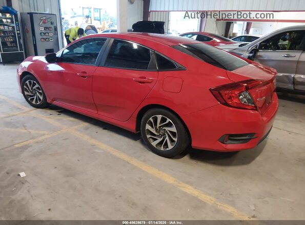 2HGFC2F75GH543501 2016 HONDA CIVIC Red Trasero izquierdo
