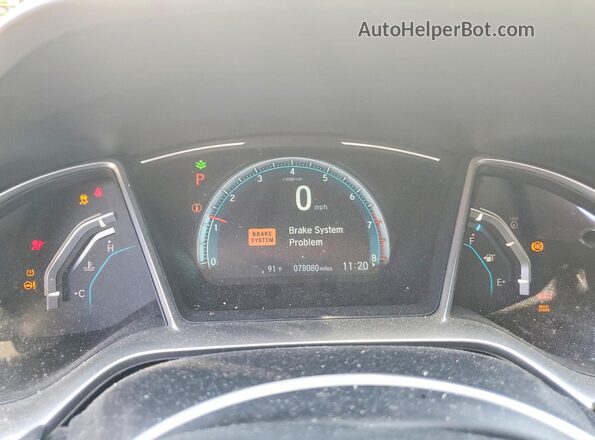 2HGFC2F75HH530846 2017 HONDA CIVIC White Vista del cuadro de instrumentos