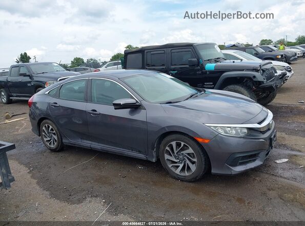 2HGFC2F75HH551499 2017 HONDA CIVIC Gray Вид задньої частини салону