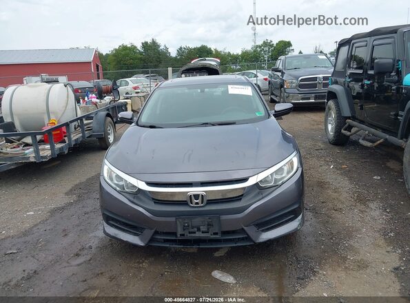2HGFC2F75HH551499 2017 HONDA CIVIC Gray Вид щитка приладів