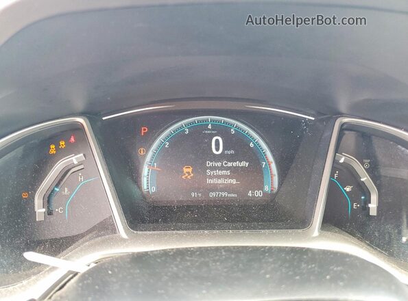2HGFC2F75JH522395 2018 HONDA CIVIC Blue Սարքավորումների վահանակի տեսք