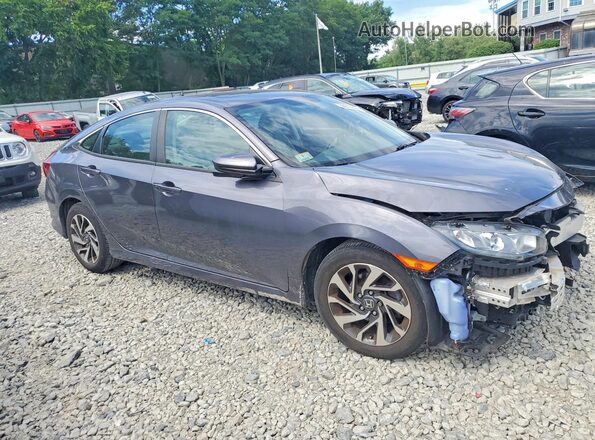 2HGFC2F75JH524664 2018 HONDA CIVIC Gray Delantero derecho