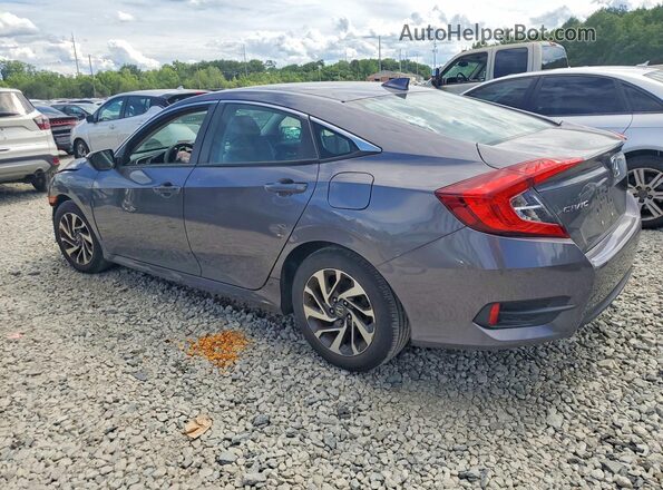 2HGFC2F75JH524664 2018 HONDA CIVIC Gray Trasero izquierdo