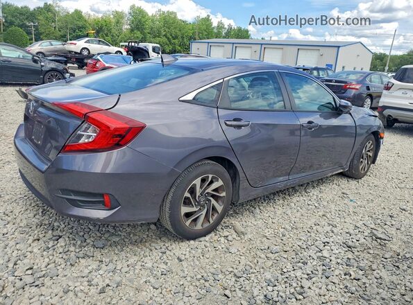 2HGFC2F75JH524664 2018 HONDA CIVIC Gray Trasero derecho