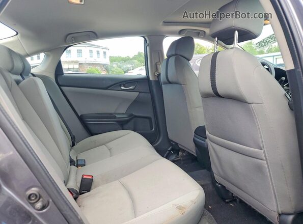 2HGFC2F75JH524664 2018 HONDA CIVIC Gray Vista de los asientos traseros